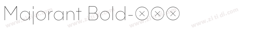 Majorant Bold字体转换